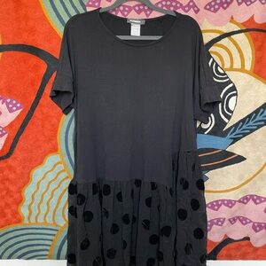 Alembika Black Polka Dot Dress